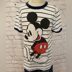 Crewcuts Disney Size 10 Mickey Short-sleeved Striped T-shirt